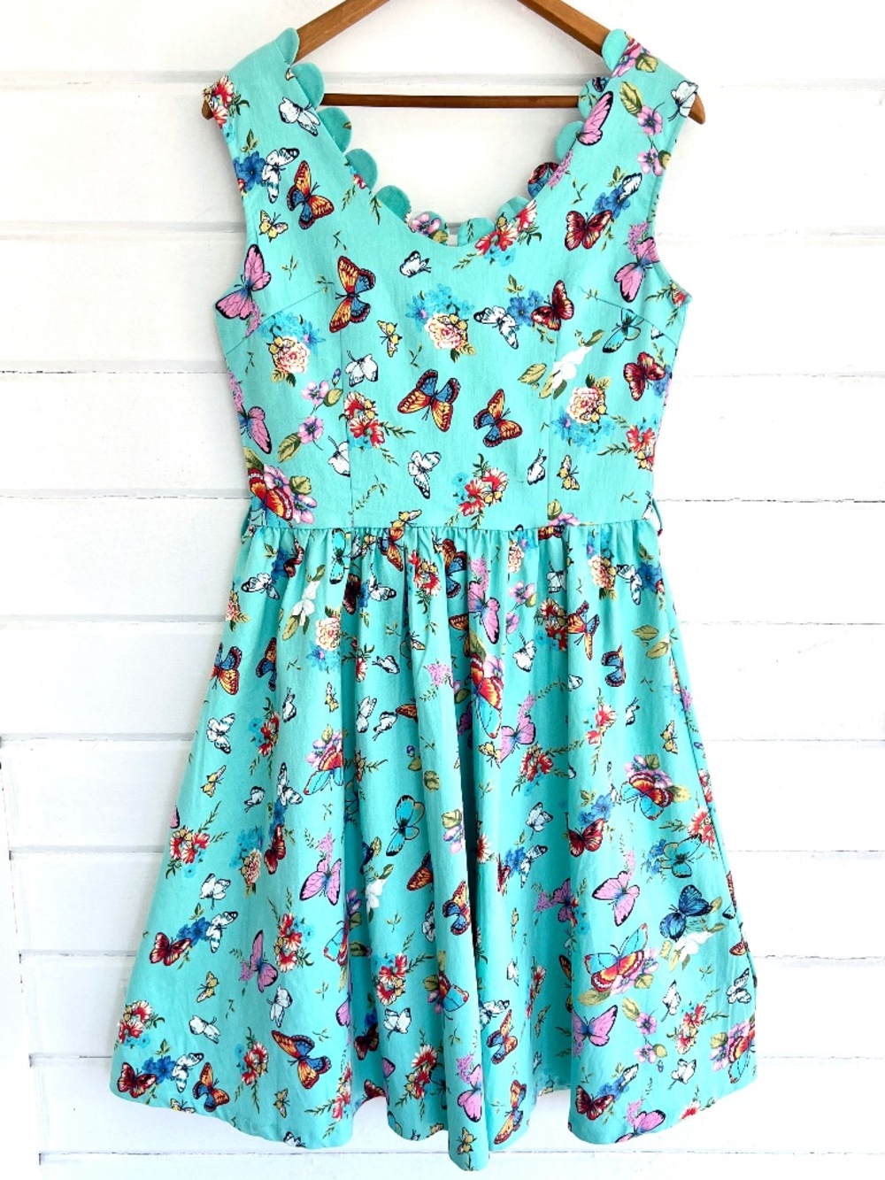 LINDY BOP 'Daria" Butterflies 1950's Swing Dress - US M
